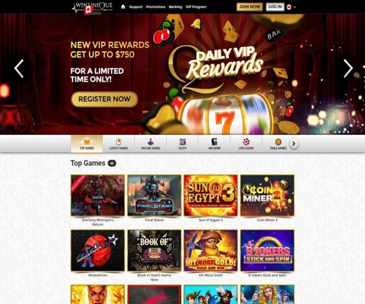 Guide de win unique casino en ligne